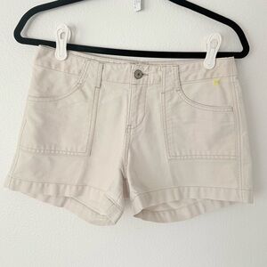 UNIONBAY Cream Front-Pocket Jean Shorts